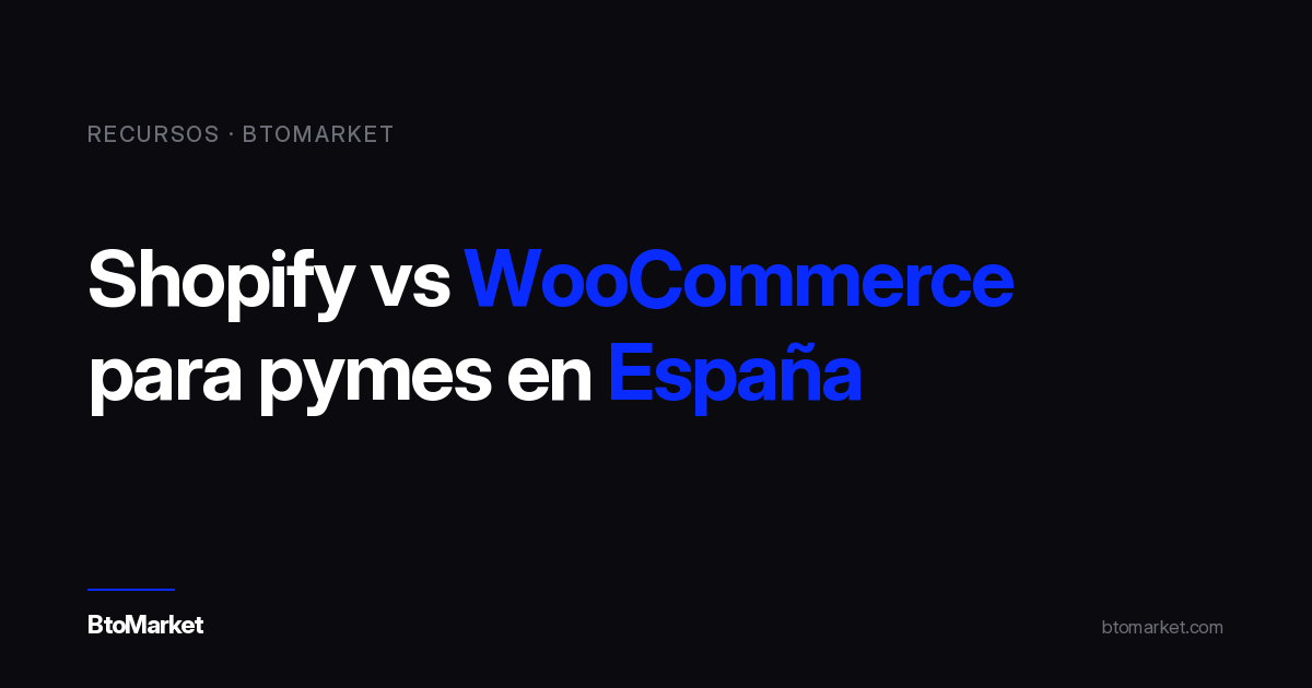 Portada del artículo: Shopify vs WooCommerce para pymes en España
